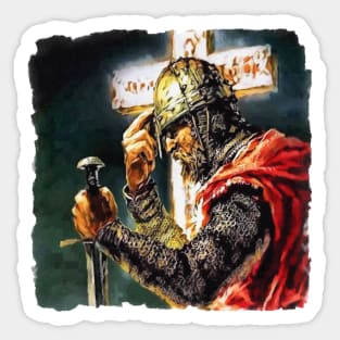 Crusader Painting Usyk Champion Sticker